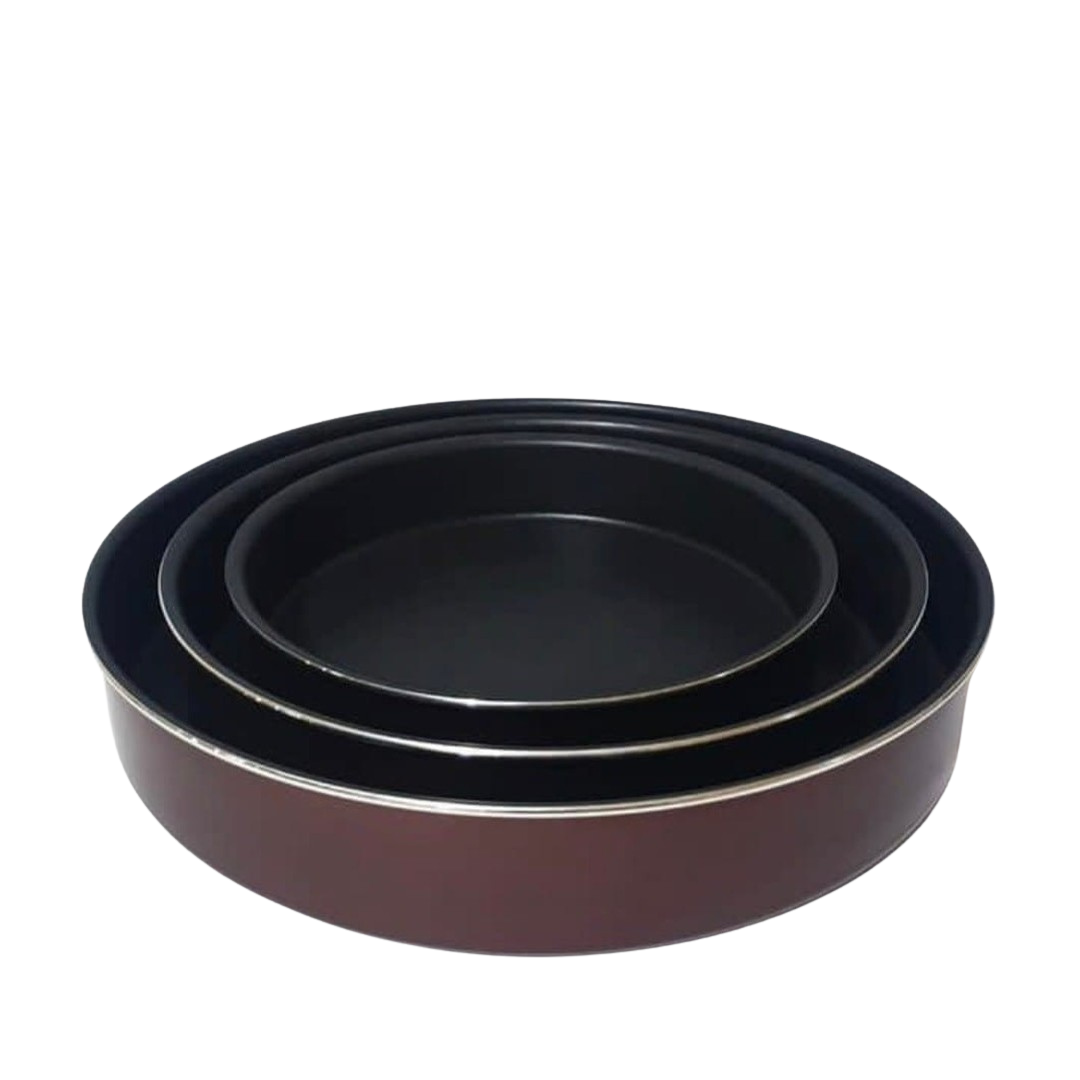 Phoenix Non-Stick Forged Round Baking Pan Set of 3
