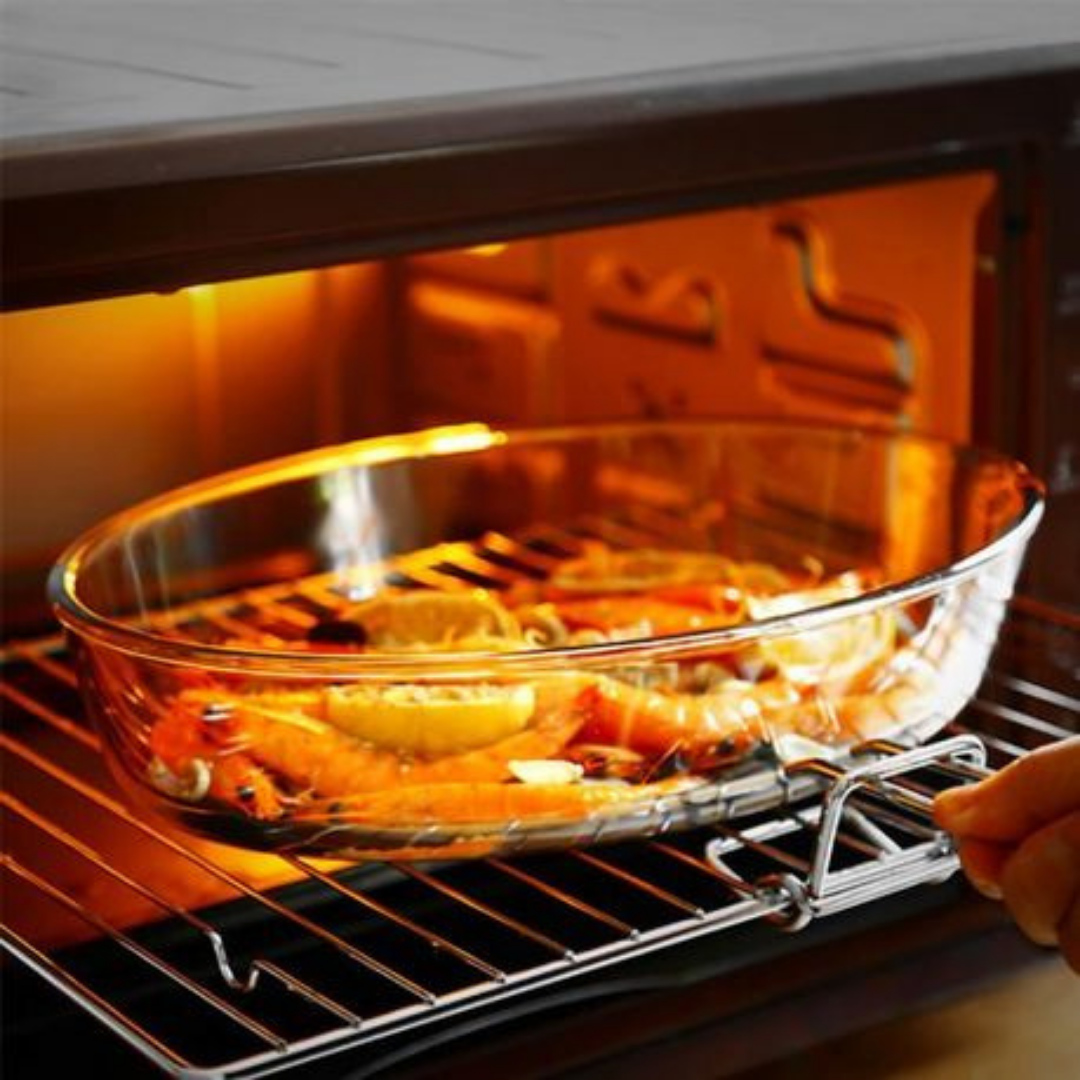 Glass Baking Dish Set – Round Oven-Safe Dishes Set of 3