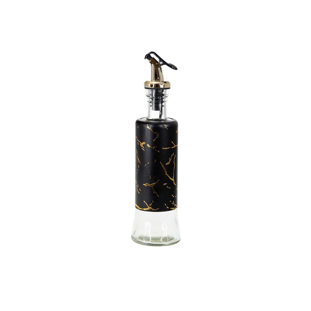 Glass Oil Dispenser with Marble Design