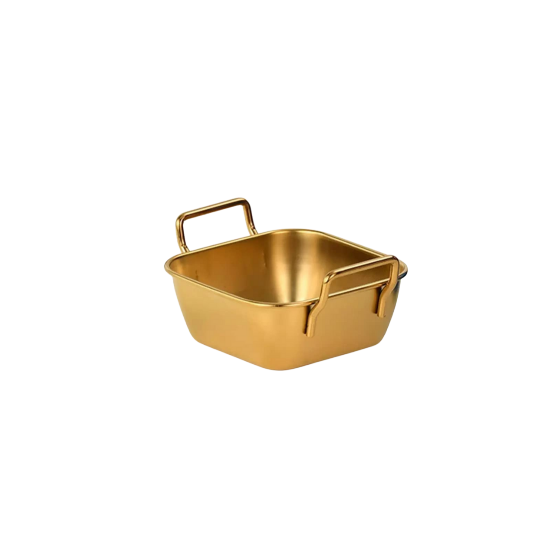 Stainless Steel Square Baking Dish with Handles