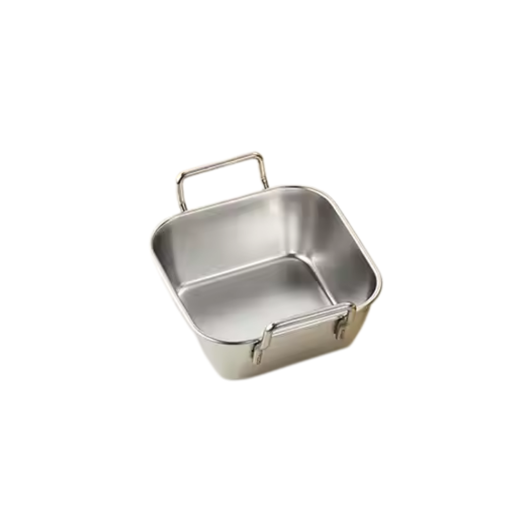 Stainless Steel Square Baking Dish with Handles