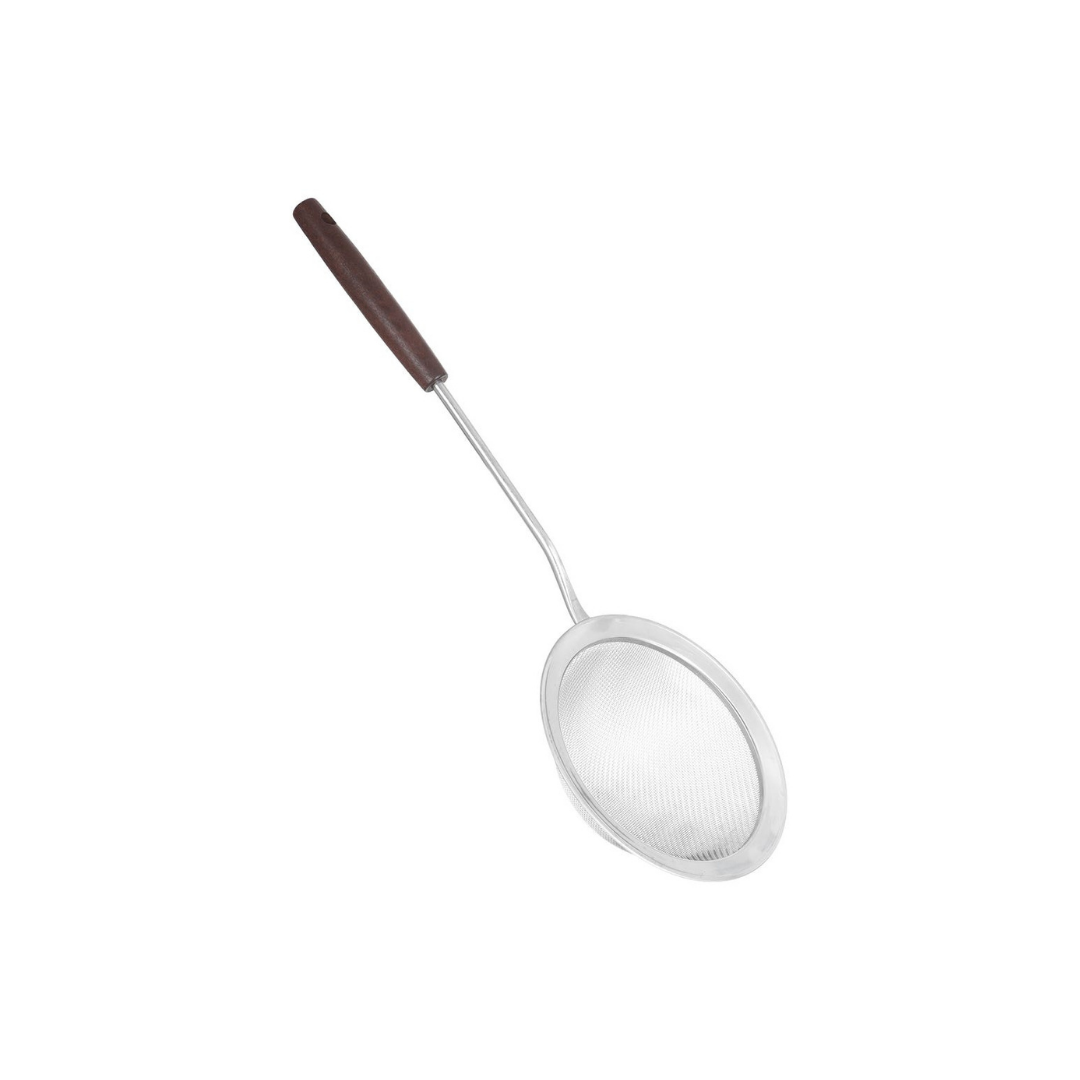 Stainless Steel Skimmer with Wooden Handle