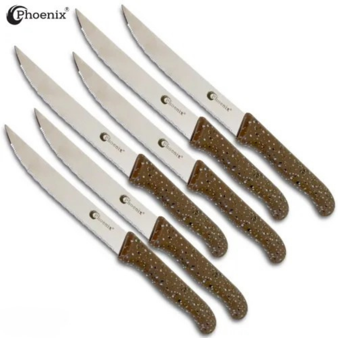 Phoenix Serrated Kitchen Knife of 6