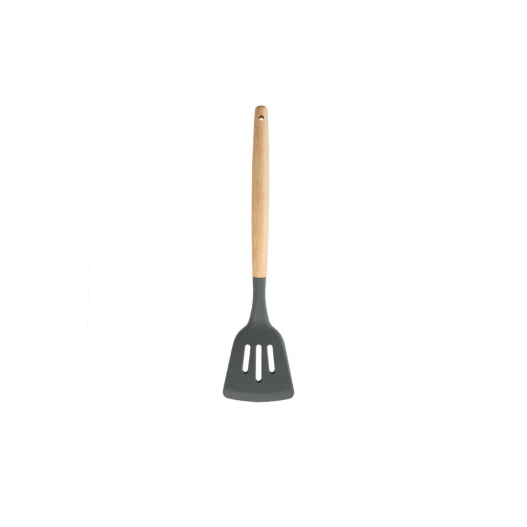 Slotted Turner with Wooden Handle