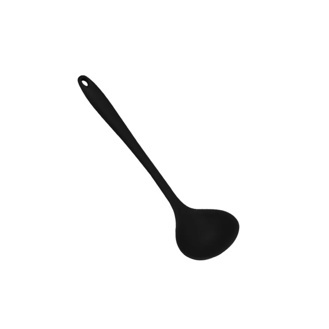 Black Silicone Soup Ladle