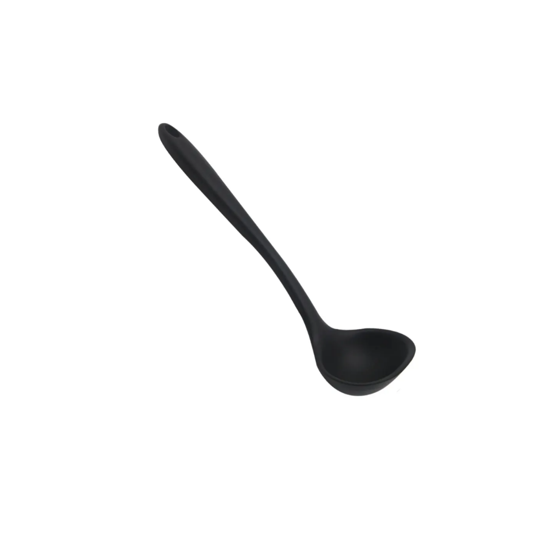 Black Silicone Soup Ladle