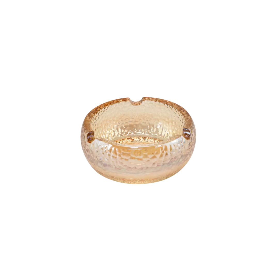 Textured Glass Ashtray