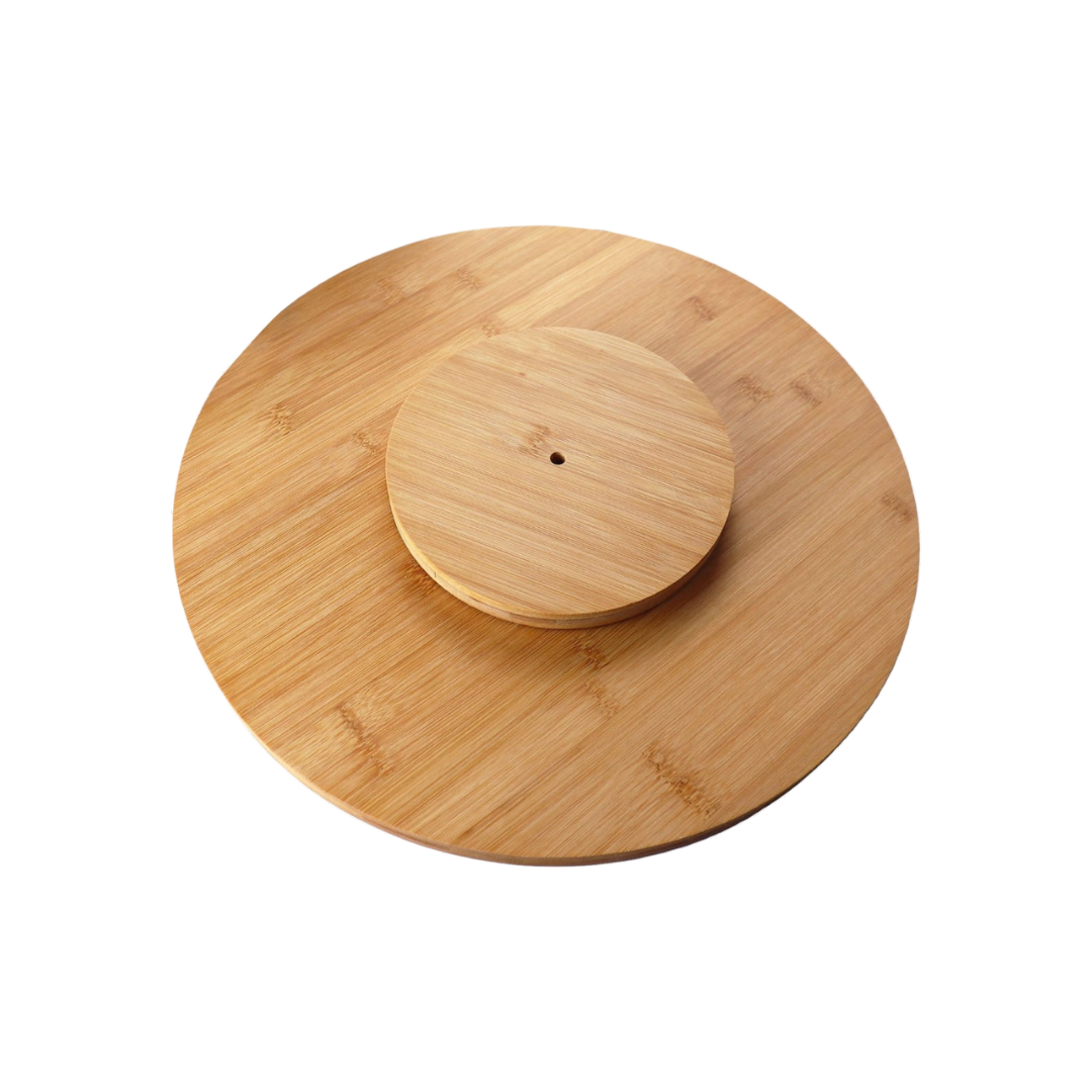 Bamboo Rotating Cheese Board