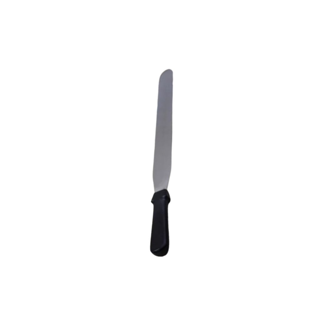 Straight Spatula with Black Handle