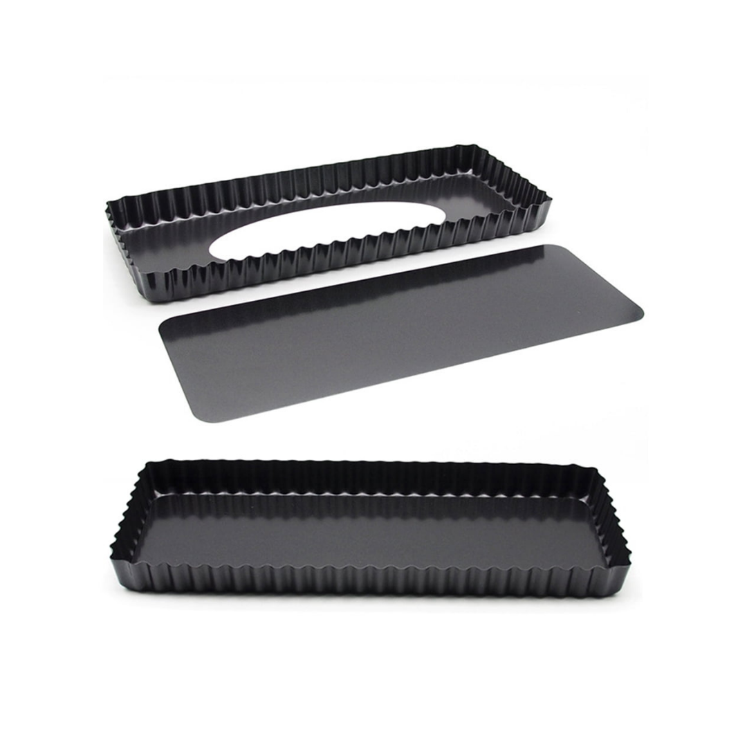 Non-Stick Rectangular Tart Pan with Removable Bottom