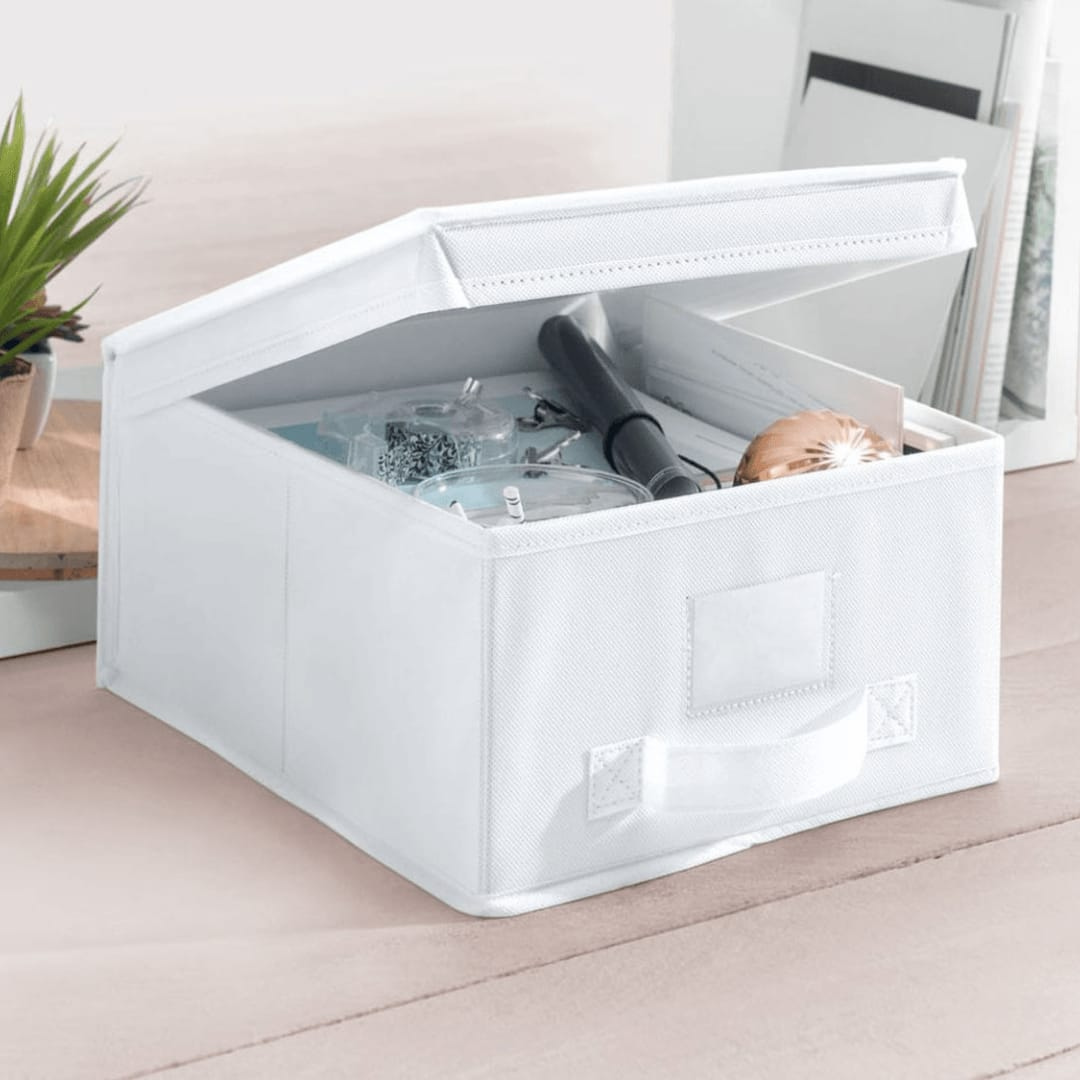 Livarno Foldable Fabric Storage Box with Lid