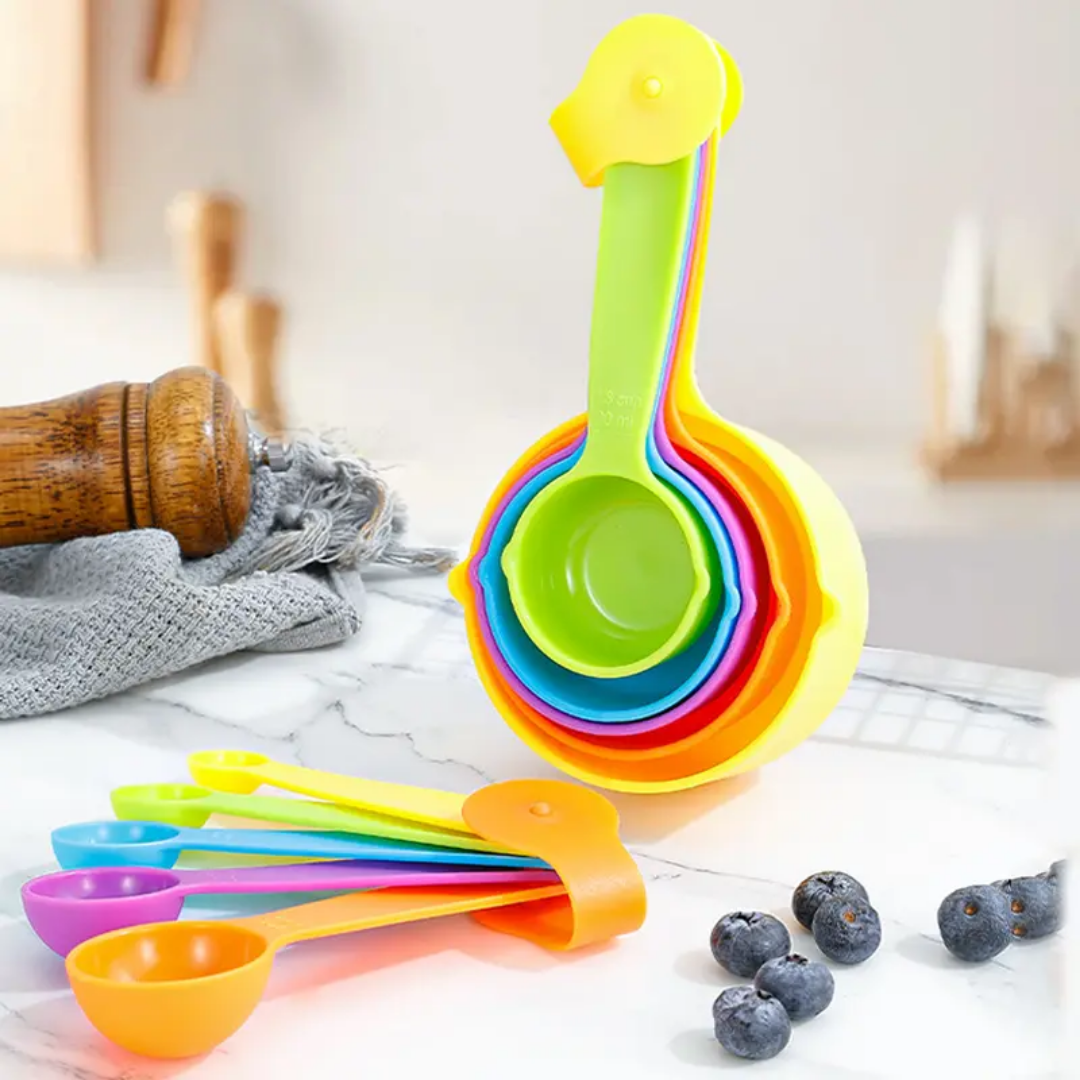 Pastel Measuring Cups & Spoons Set of 10