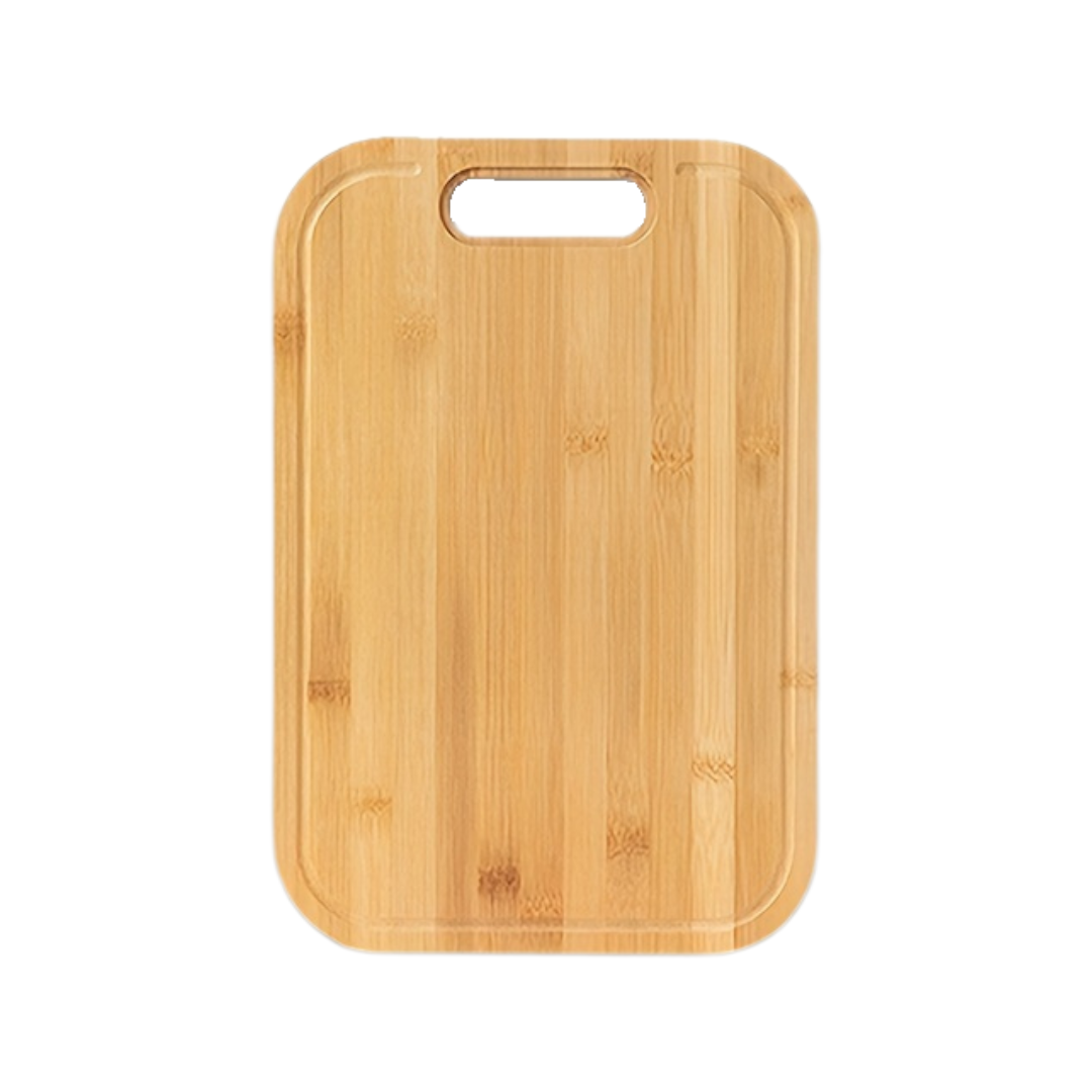 Bamboo Cutting Board with Handle & Juice Groove