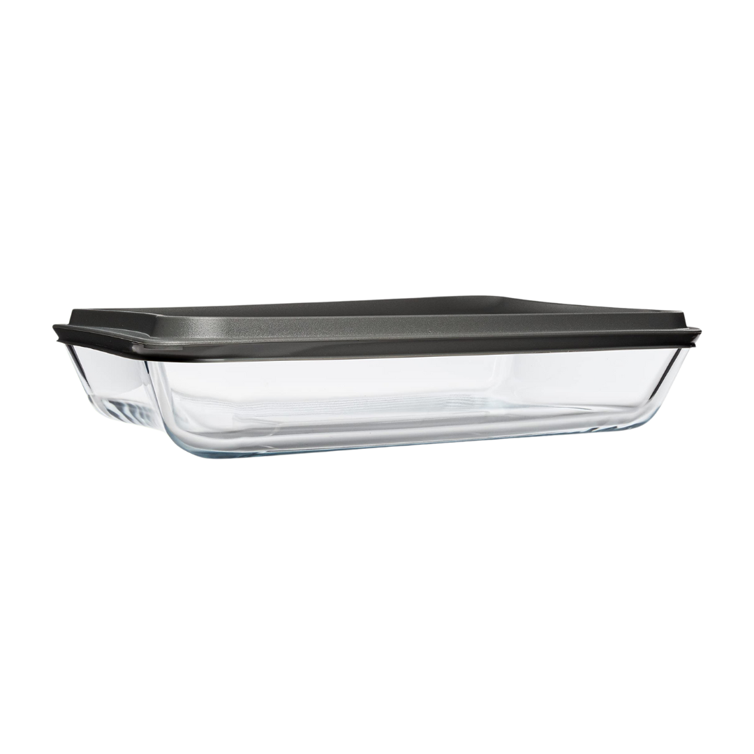 Glass Baking Dish with Lid – Rectangular Oven-Safe Dish